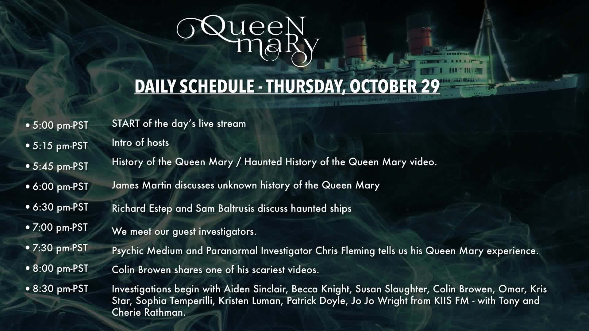 Queen Mary Live Day 1 Recording