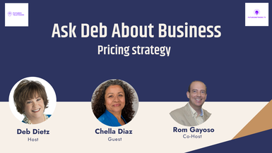 Ask Deb: Pricing Strategy