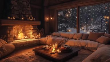 Winter Fireplace