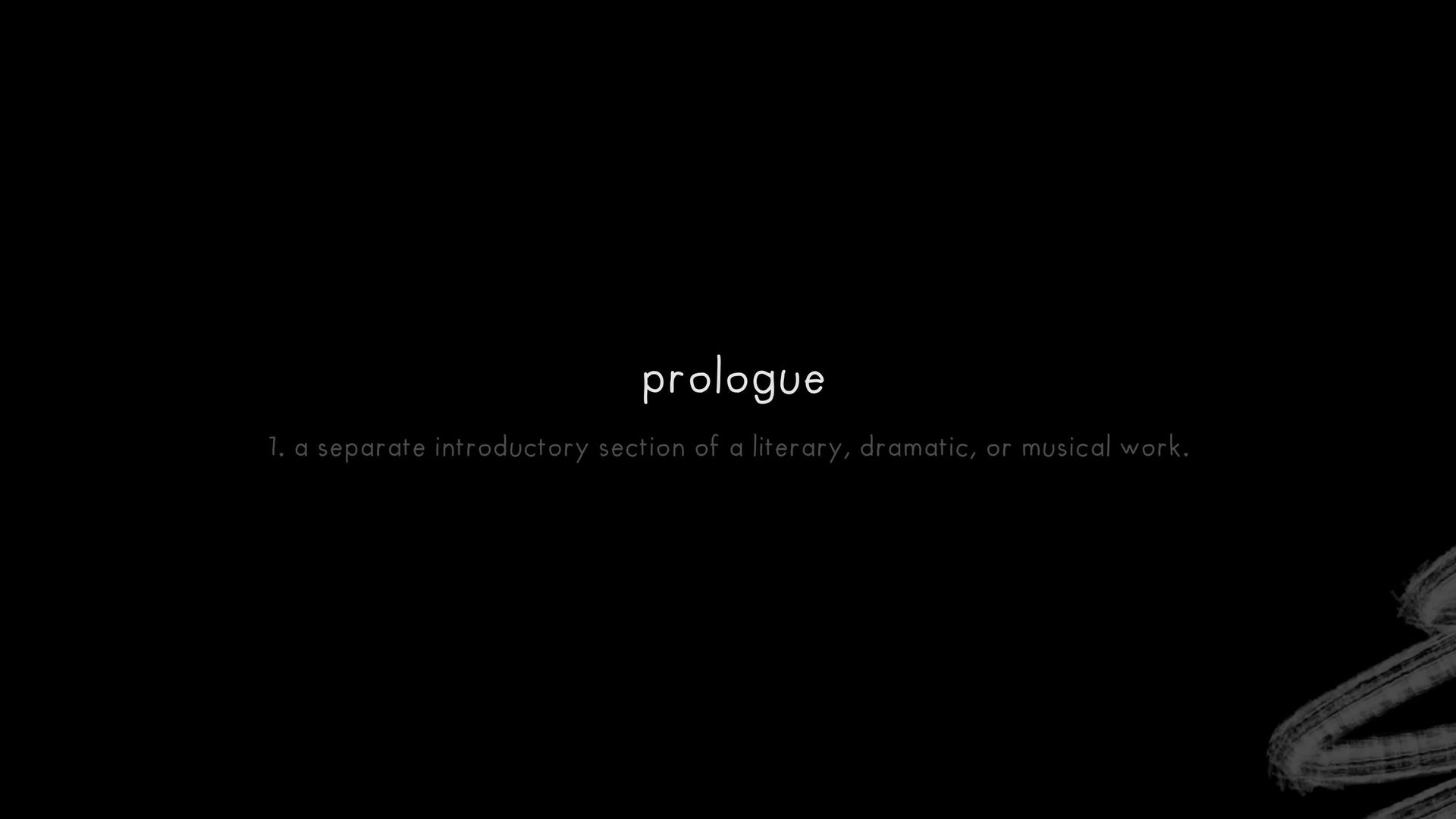 Prologue