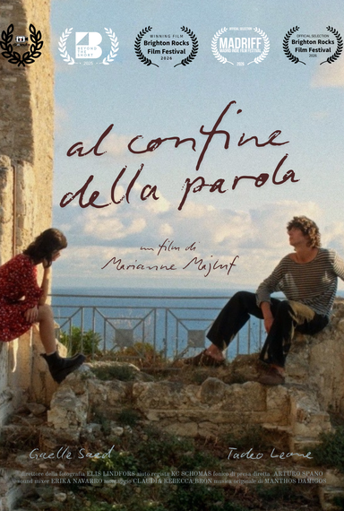 on the border of the word (al confine della parola)