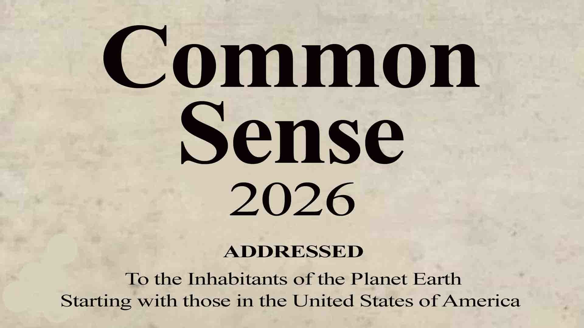Common Sense 2026
